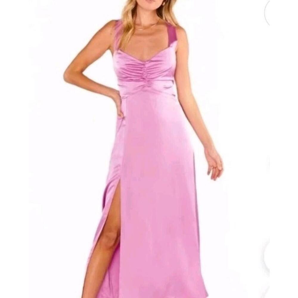 Show Me Your Mumu Mina Midi Bridesmaid Wedding Dress Pink NWT$188 XXL Plus Size